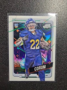 🔥Blake Corum 2024 Topps Cosmic Chrome WHITE HOLE REFRACTOR SP ROOKIE #153🔥 - Picture 1 of 2