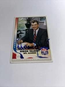 Diron Talbert Washington Redskins signierte individuelle Fußballkarte - Bild 1 von 1