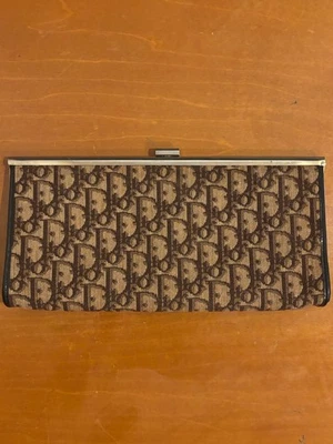 AUTÉNTICO Bolso sin asas vintage Dior Trotter de lona marrón Foto 1 de 4