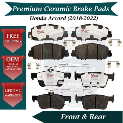 Kit de pastillas de freno delanteras y traseras premium OE para Honda Accord 2018-2022 Foto 1 de 4