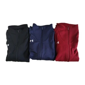 Konvolut X3 Under Armour Full-Zip Jacken Damen M Navy Schwarz & Dunkelrot Loose Fit - Bild 1 von 16