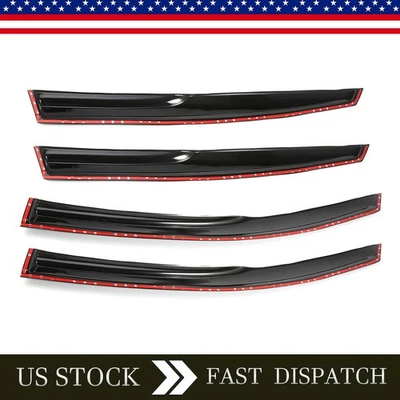 Wind Deflector Fits For Kia Optima 2011-2015 Mugen Style 3D Wavy Tape-on JDM Foto 1 de 4