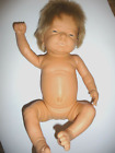 Berjusa vintage 20" vinyl anatomically correct baby doll blond hair