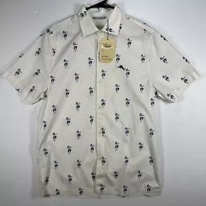 NWT Men’s Tommy Bahama Hula Girl Sz M Short Sleeve Button Down Shirt - Picture 1 of 10
