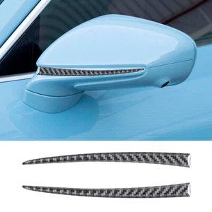 Carbon Fiber Side Rearview Mirror Base Strips Cover For Porsche Taycan 2019-2022 - Bild 1 von 13
