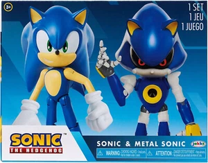 Sonic The Hedgehog 4" Pack de 2 Sonic moderne et métal moderne Sonic (LIVRAISON RAPIDE) - Photo 1 sur 6