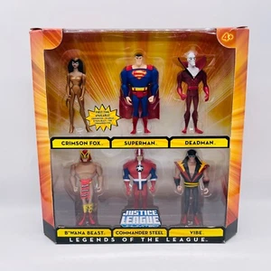 Legends of the League box set Justice Unlimited DCU 4" NIP JLU rare Vibe Gypsy - Picture 1 of 24