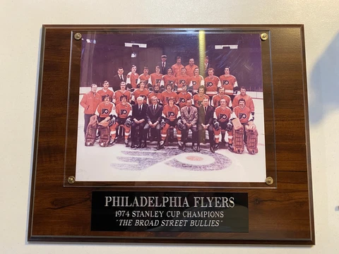 1974 Stanley Cup Champions Broad street Bullies NHL Philadelphia Flyers Plaque Cover