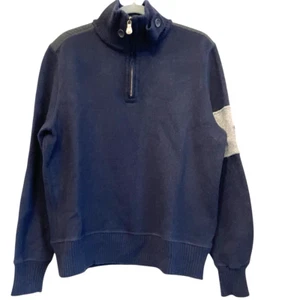 Henri Lloyd Wool Blend Quarter Zip Jumper Size Medium Sweater Fisherman Style - Picture 1 of 11