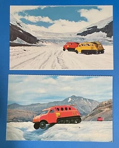 Postcard Columbia Icefield Banff Jasper Alberta Canada Snowmobile Tours - Picture 1 of 2