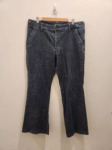 Eddie Bauer Jeans Womens 18 Blue Denim Curvy Shaped Bootcut  Special Dyed - Picture 1 of 9