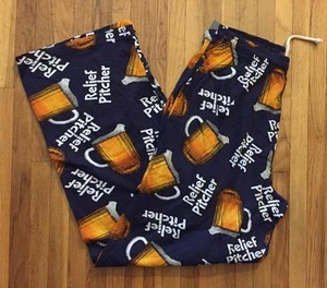 LIEF JARTCHER Cerveza Brew Draft ~ Pantalones para dormir salón para hombre M medianos ~ NUEVOS - Imagen 1 de 1