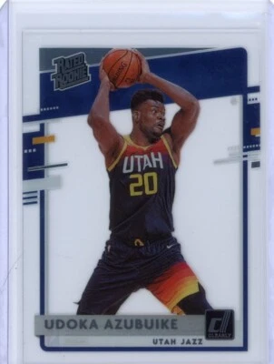 2020-21 Clearly Donruss Udoka Azubuike Rated Rookie RC Acetate- Utah Jazz - Image 1 of 2