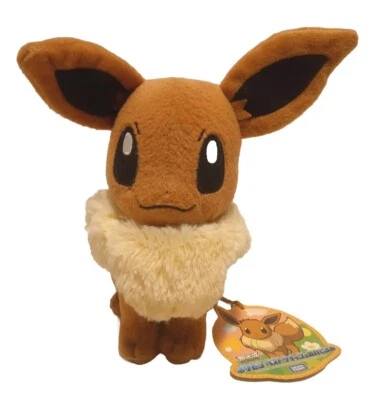 Juguete de peluche Pokemon Eevee Best Wishes 8" - Takara TOMY 2012 - Era en blanco y negro Foto 1 de 4