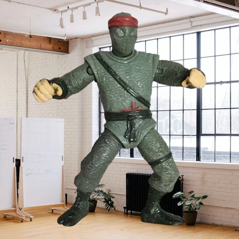 1992 Movie Star Foot Soldier Teenage Mutant Ninja TMNT Action Figure Cover