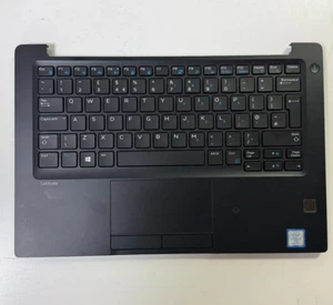 Genuine Dell Latitude 7390 Palmrest UK Keyboard Backlit Touchpad - Black - Picture 1 of 4