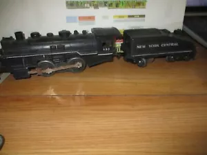 VINTAGE Marx O 0-4-0 Steam Switcher Loco 490 w/NYC Tender~RUNS - Picture 1 of 4