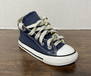 Converse Chuck Taylor All Star Hi Baby Toddlers Sneakers Blue-White 7j233 size 8
