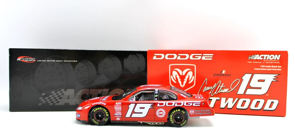#19 Atwood Dodge 2001 Intrepid R/T ventana transparente acción diecast coche banco 1:24 Foto 1 de 4