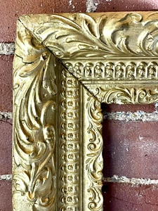 Fits 15x19 Antique Victorian Wood Frame Hand Carved Gold Gilt Fine Art Painting - Picture 1 of 24