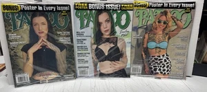 3 TATTOO MAGAZINE Lot  Sep/Oct Mar/APR 2017 Megan Dec/Jan 2019 Destiny Renee NEW - Picture 1 of 3
