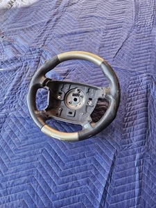 FORD BF FAIRMONT MK2 GHIA STEERING WHEEL 2002-2008 LEATHER (Worn) Retrim CHUNKY - Picture 1 of 14
