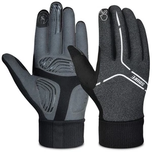 Winter Cycling Gloves Men Women, Touch Screen Padded Bike Glove Water Resista... - Picture 1 of 7
