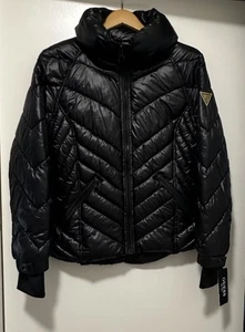 Neu mit Etikett Guess gefütterte Steppjacke Damengröße M Medium schwarz 22QMP180 - Bild 1 von 10