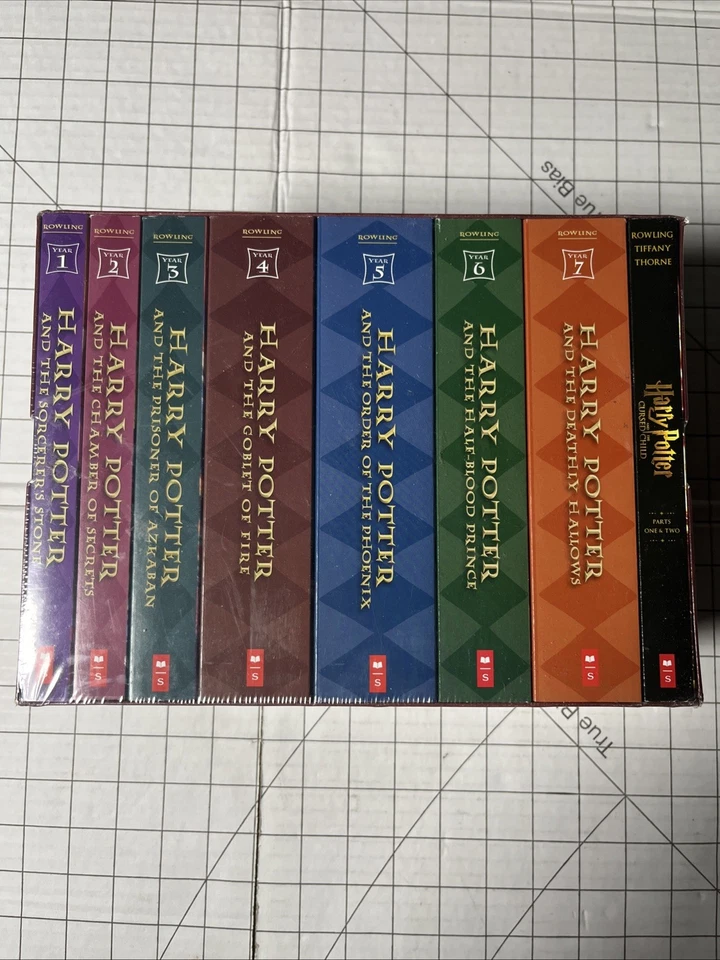 Harry Potter Paperback Book Series 1 2 4 Scholastic Lot Set by J.K. Rowling