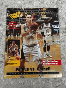 Vintage (1996) Purdue Herren Basketball Programm, signiert von Spieler Matt Ten Dam - Bild 1 von 6