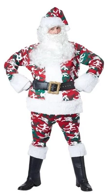 Disfraz Camuflado Papá Noel Navidad Vacaciones Elegante Halloween Adulto (L/XL) Foto 1 de 4