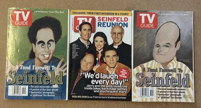 Seinfeld Vintage TV Guides 3 Different Covers Jerry Seinfeld George Costanza - Image 1 of 4