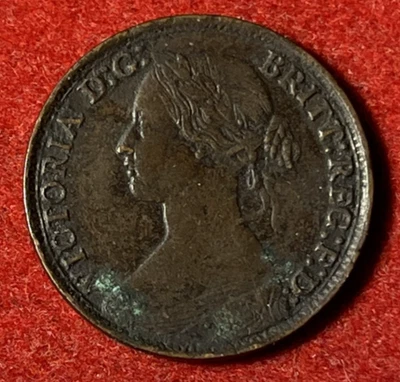 Great Britain Farthing 1868 Bronze Coin KM#747.2 T8204 - Image 1 of 2
