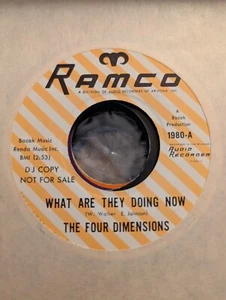 SOUL Four Dimesions What Are They Doing Now Ramco 1980 1967 Strong VG+ PROMO AZ - Picture 1 of 2