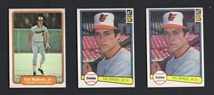 Cal Ripken, Jr. Rookie Lot 3 Baseball Cards 1982  Fleer(1 card) and 2 Donruss - Picture 1 of 18