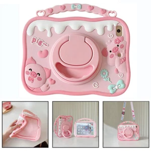 Kids Cartoon Shockproof Case Rotate Cover For iPad 5 6 7 8 9 10 Gen PRO Air Mini - Picture 1 of 20