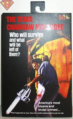 Figura de acción ULTIMATE LEATHERFACE The Texas Chainsaw Massacre 50th 7" Neca 2024 Foto 1 de 4