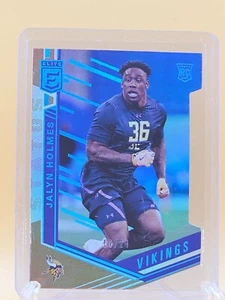 Jalyn Holmes Rookie Card 2018 Elite Status Die-Cut Blue #19/24 Vikings RC SSP - Bild 1 von 1