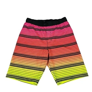 Hurley Youth Boys' Striped Swim Trunks Board Shorts Size 14/16 - Picture 1 of 6