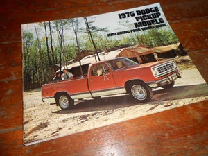 NOS Dealer Brochure 1975 Dodge Pick Up & 4 WD Adventurer Special D100 D200 D300 - Picture 1 of 5