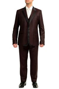 Dolce & Gabbana Men's Wool Silk Three Piece Two Button Suit US 46 IT 56 - Picture 1 of 17