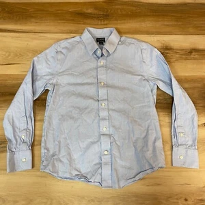 J Crew Shirt Boys 12 Crewcuts Light Blue Button Up Cotton Stretch Thompson - Picture 1 of 9