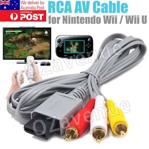 Audio Video RCA AV Cable TV Cord for Nintendo Wii/Wii U/Wii mini Console Mel AUS