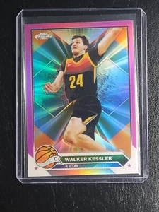 2023-24 Topps Chrome #185 Walker Kessler Pink Refractor  - Picture 1 of 2