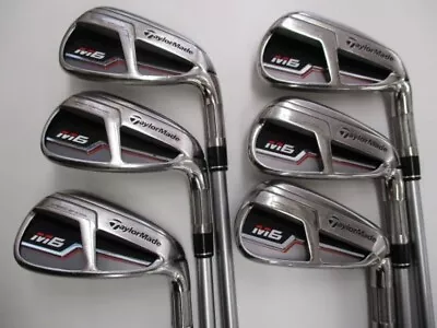 Taylormade M6 IronSet 5-9+Pw 6pc RH FUBUKI TM-6 Graphite shaft Flex R used - Image 1 of 4