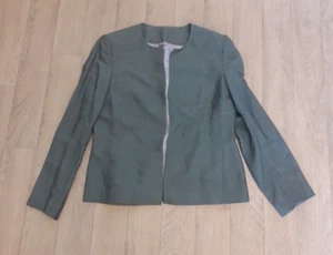 Principles Size 12 Green Long Sleeved Open Front Lined Jacket - Picture 1 of 9