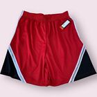 Tek Gear Basketball Shorts Men’s Size XXL Red Loose Fit - New Gym Fitness Sports