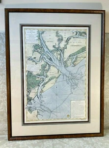 Plan de Port Royal Map 1778 Reproduction Print Troy Livres Framed & Matted - Picture 1 of 12