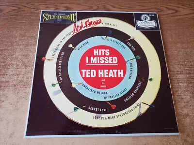 AUTOGRAPHED 1958 VG++ Ted Heath And His Music Hits RECORD LABELS  ARE MINT LP33 - Image 1 of 4