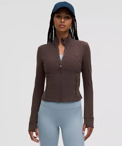 Lululemon Define Cropped Jacket Slim Exercise High Elastic Yoga Cloth Espresso - Bild 1 von 16